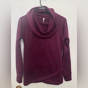 Ideology Women's Cowl Neck Sweater - Deep Purple